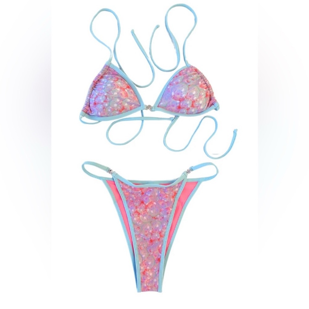 NWT Strawberry Milk Mob Milky Way Bikini Top Size Medium